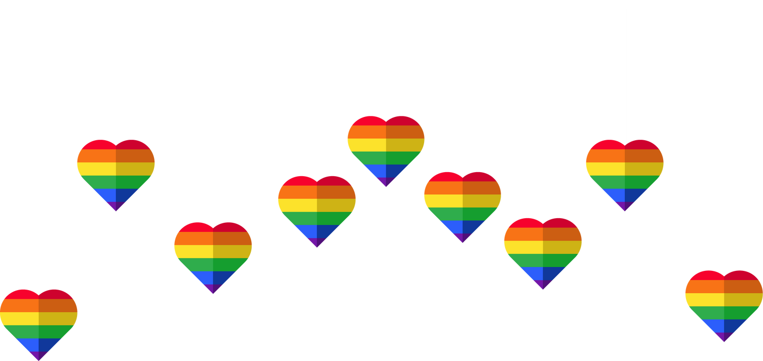 Pride Month Day Rainbow Heart Paper